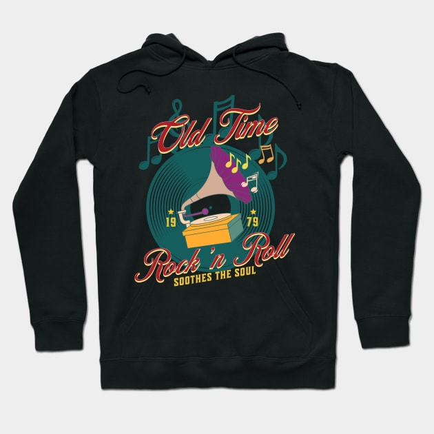 Old Time Rock Hoodie by RockReflections